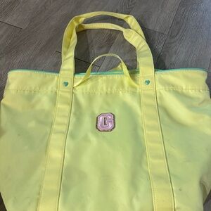 Stoney Clover Lane x Target Yellow Green Beach Tote Bag G Patch